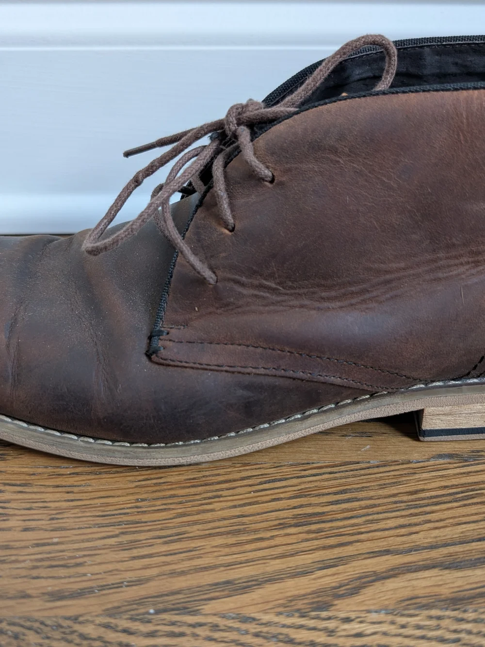 Joseph Abboud Men's Brown Leather Chukka Boots Size 10 D Ankle Desert 40RV 10D40